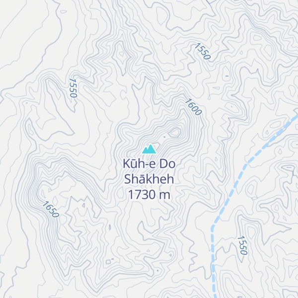 Map of Kūh-e Do Shākheh
