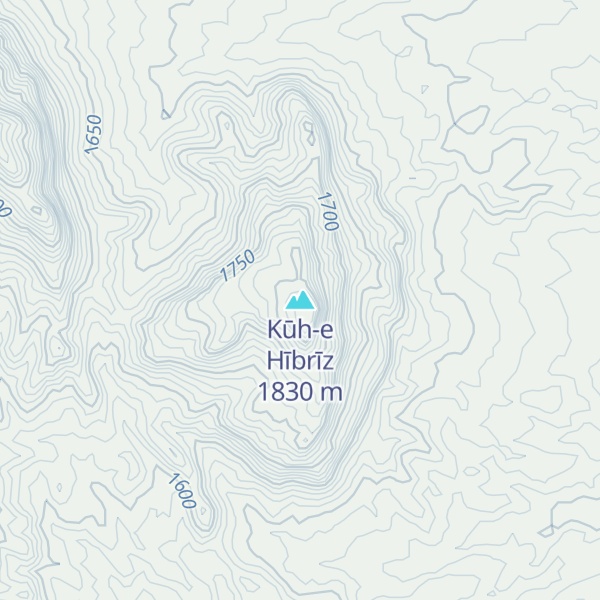 Map of Kūh-e Hībrīz
