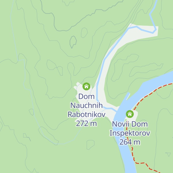 Map of Dom Nauchnih Rabotnikov