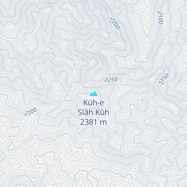 Map of Kūh-e Sīāh Kūh