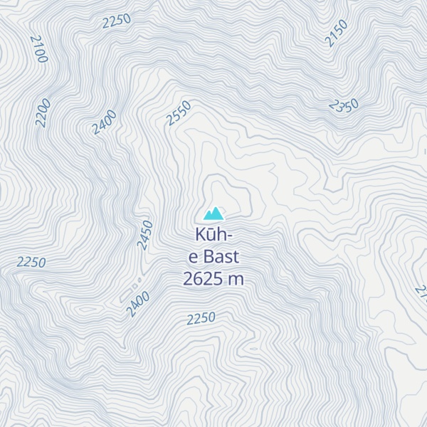 Map of Kūh-e Bast