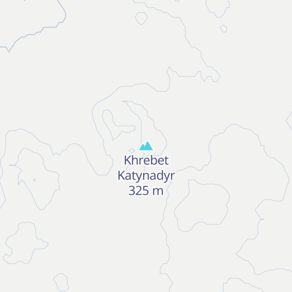 Map of Khrebet Katynadyr