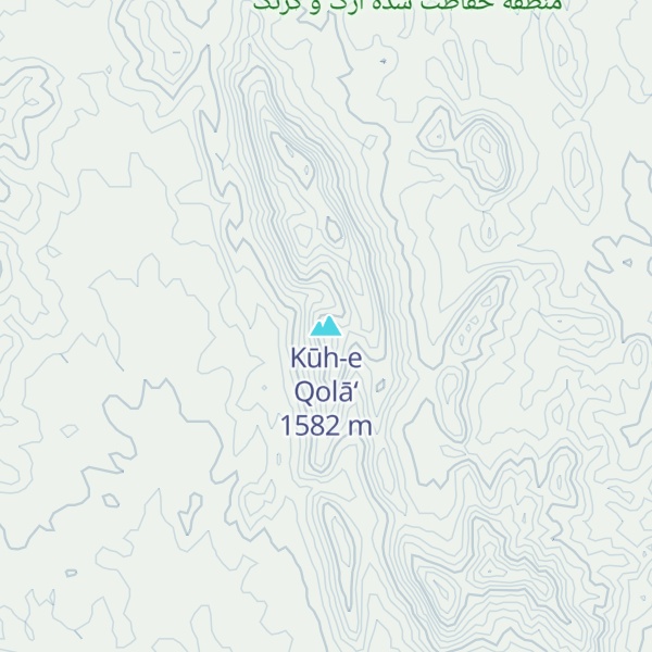 Map of Kūh-e Qolā‘