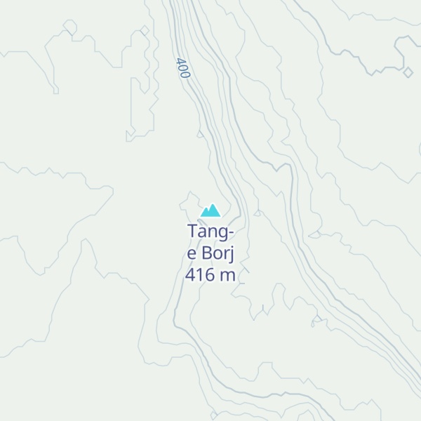 Map of Tang-e Borj
