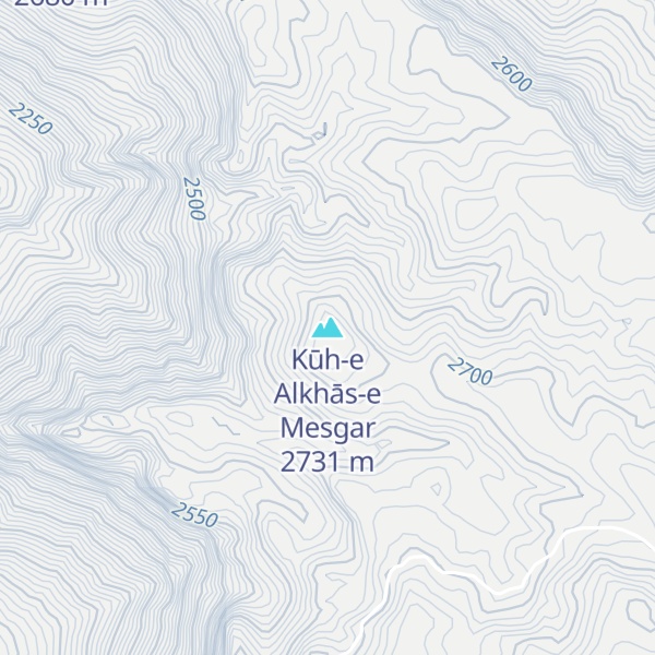 Map of Kūh-e Alkhās-e Mesgar