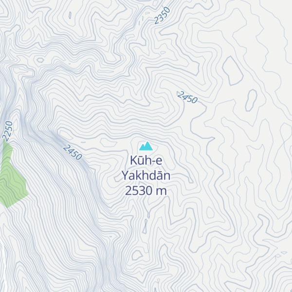Map of Kūh-e Yakhdān