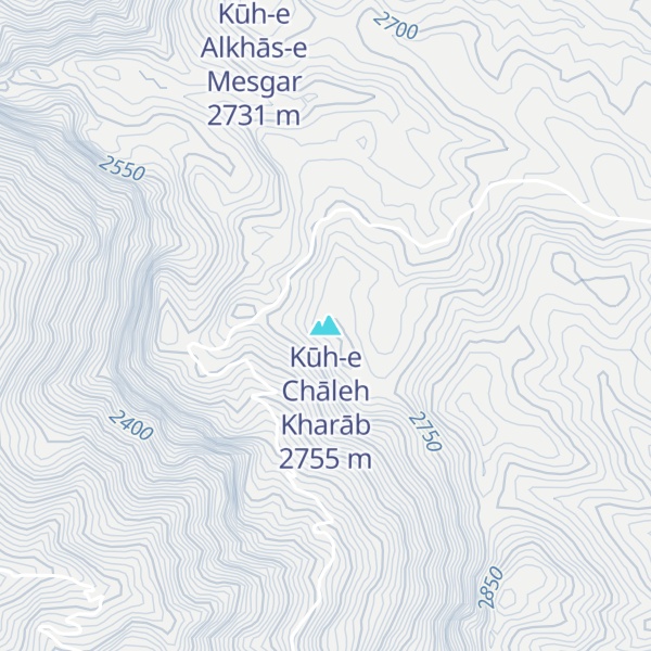 Map of Kūh-e Chāleh Kharāb
