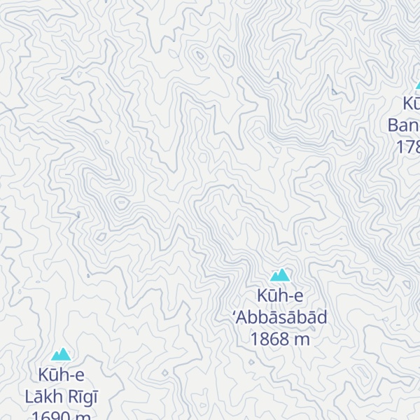Map of Kūh-e Allāhī