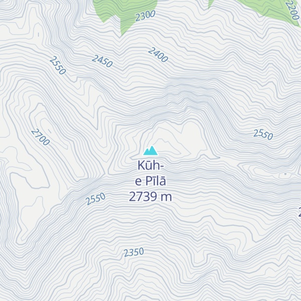 Map of Kūh-e Pīlā
