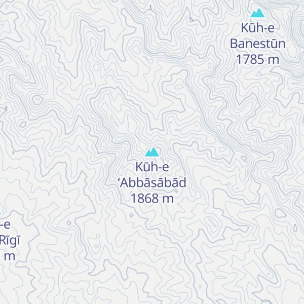 Map of Kūh-e ‘Abbāsābād