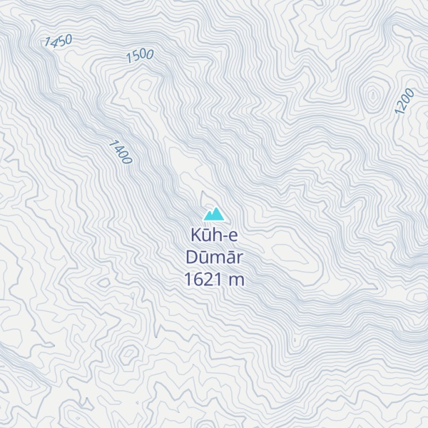 Map of Kūh-e Dūmār