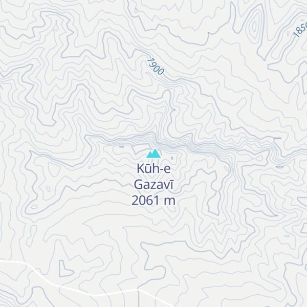 Map of Kūh-e Gazavī
