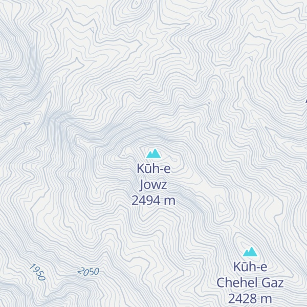 Map of Kūh-e Jowz