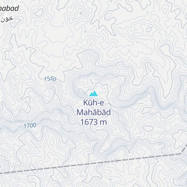 Map of Kūh-e Mahābād