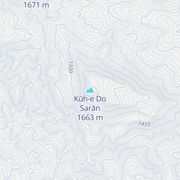 Map of Kūh-e Do Sarān
