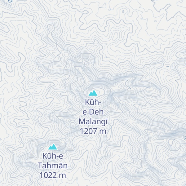 Map of Kūh-e Deh Malangī