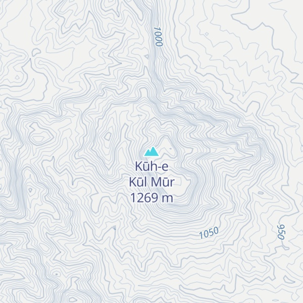 Map of Kūh-e Kūl Mūr