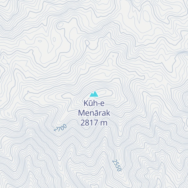 Map of Kūh-e Menārak