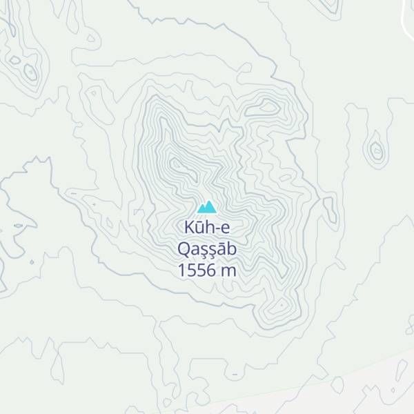 Map of Kūh-e Qaşşāb