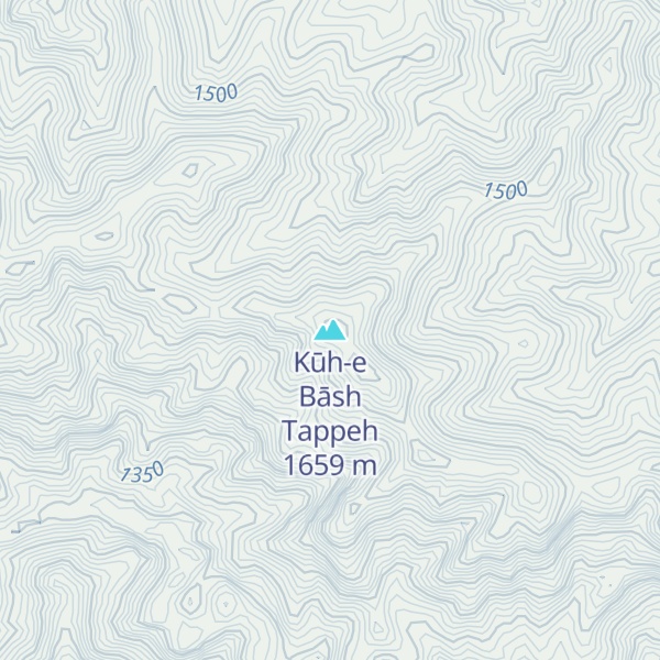 Map of Kūh-e Bāsh Tappeh