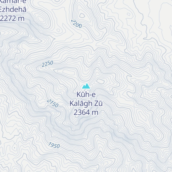 Map of Kūh-e Kalāgh Zū
