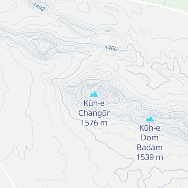Map of Kūh-e Changūr