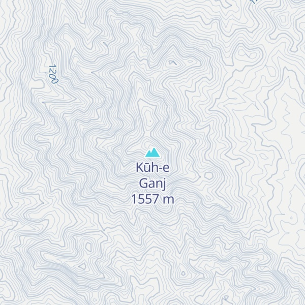 Map of Kūh-e Ganj