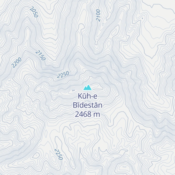 Map of Kūh-e Bīdestān