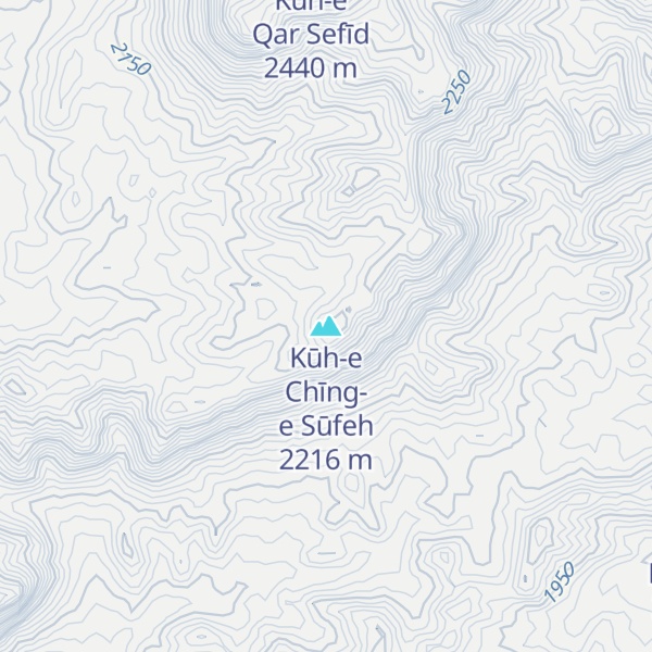 Map of Kūh-e Chīng-e Sūfeh
