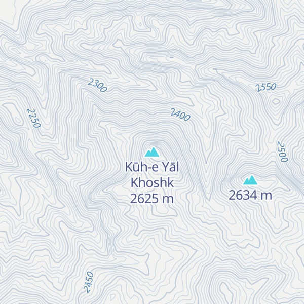 Map of Kūh-e Yāl Khoshk