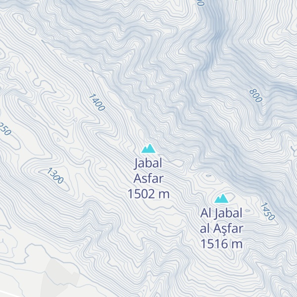 Map of Jabal Asfar