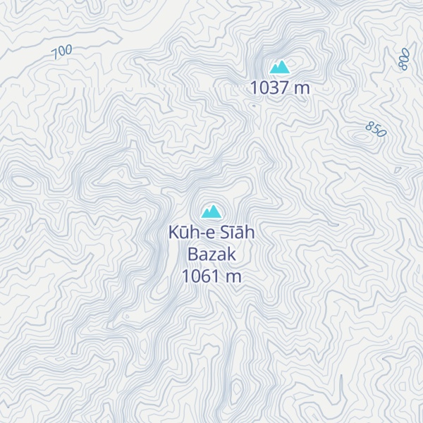 Map of Kūh-e Sīāh Bazak