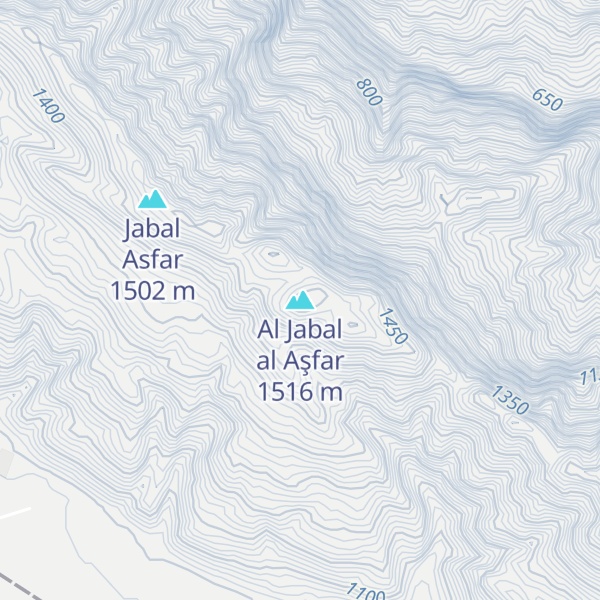 Map of Al Jabal al Aşfar