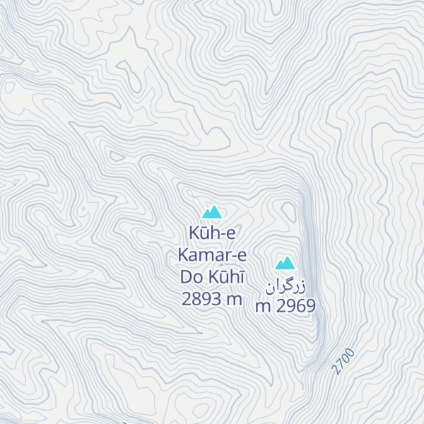 Map of Kūh-e Kamar-e Do Kūhī