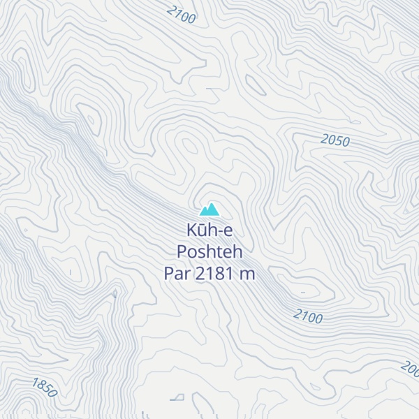 Map of Kūh-e Poshteh Par