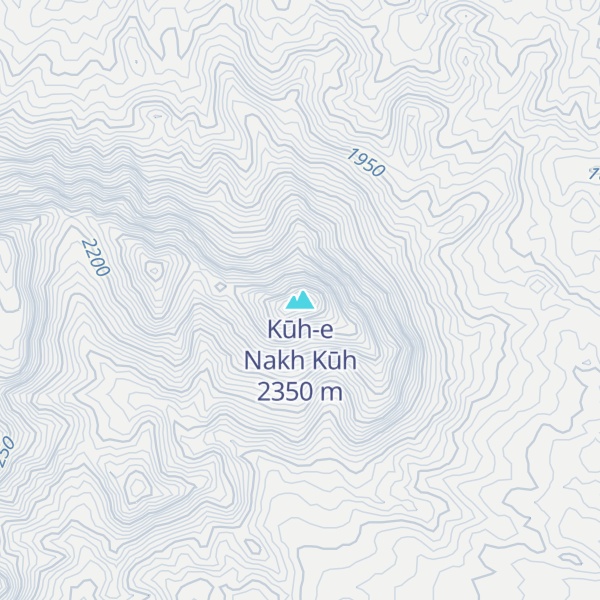 Map of Kūh-e Nakh Kūh