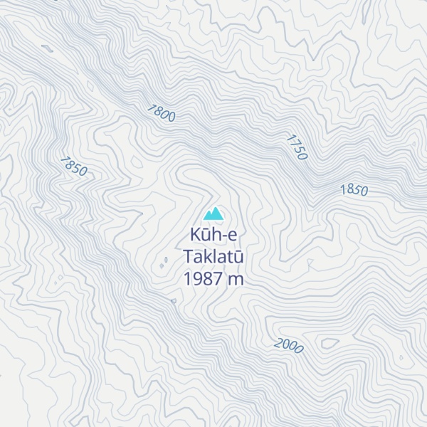 Map of Kūh-e Taklatū