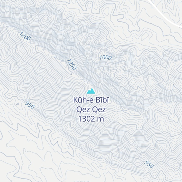 Map of Kūh-e Bībī Qez Qez