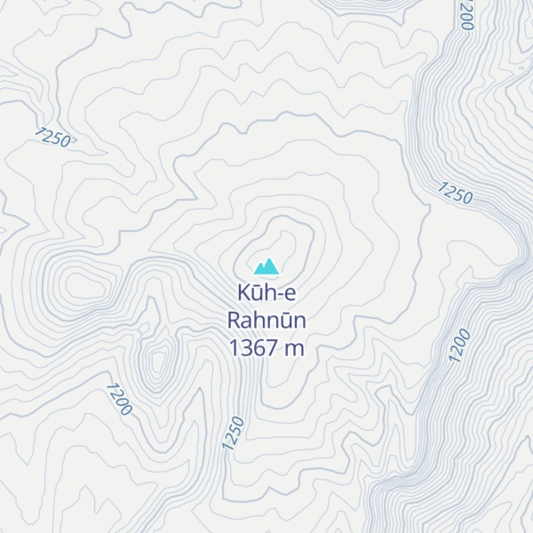 Map of Kūh-e Rahnūn
