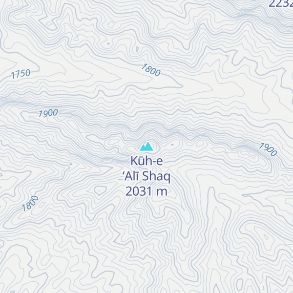 Map of Kūh-e ‘Alī Shaq