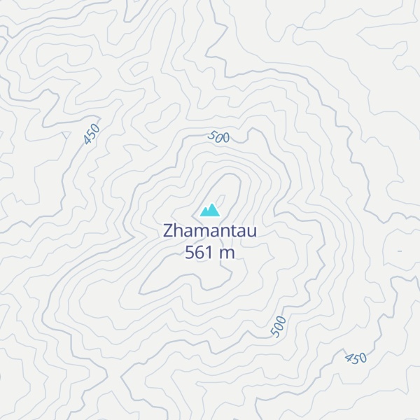 Map of Zhamantau