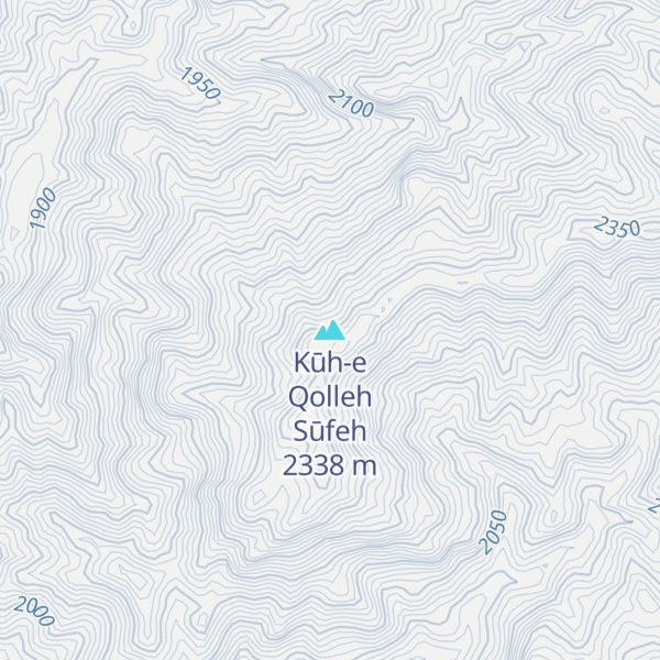 Map of Kūh-e Qolleh Sūfeh