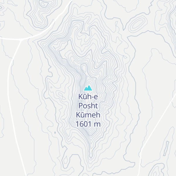 Map of Kūh-e Posht Kūmeh