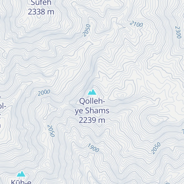 Map of Qolleh-ye Shams