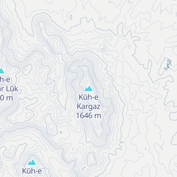 Map of Kūh-e Kargaz