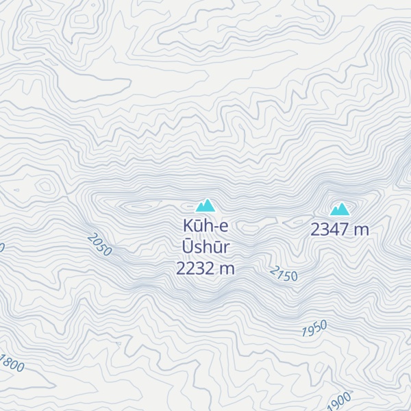 Map of Kūh-e Ūshūr