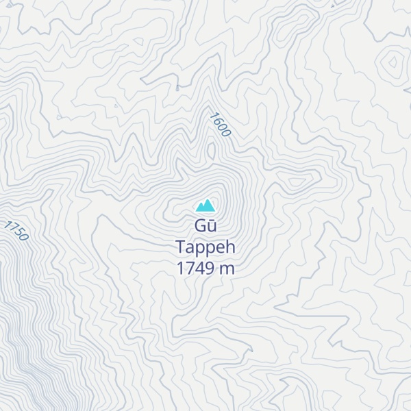 Map of Gū Tappeh