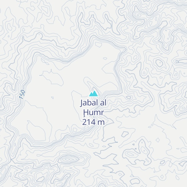 Map of Jabal al Ḩumr
