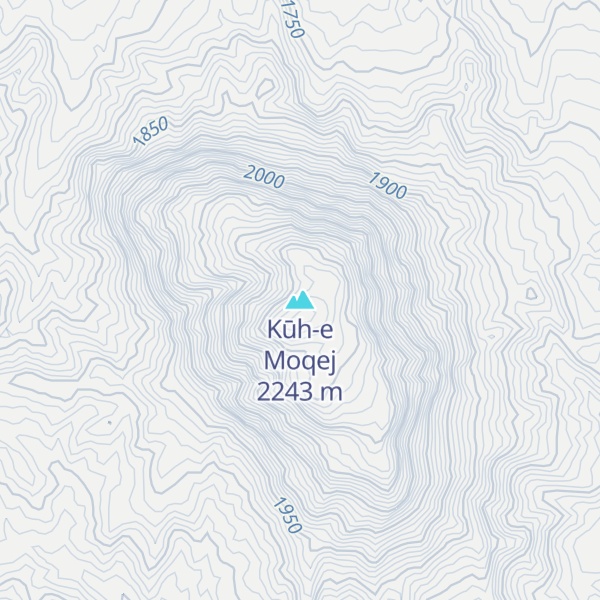 Map of Kūh-e Moqej