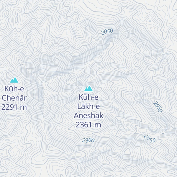 Map of Kūh-e Lākh-e Aneshak